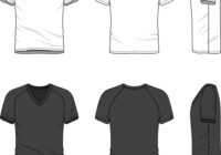 Blank V-Neck T-Shirt Royalty Free Vector Image intended for Blank V Neck T Shirt Template