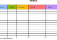 Blank Workout Schedule Template | Think Moldova with Blank Workout Schedule Template