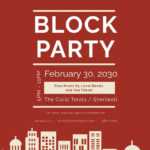Block Party Flyer Template - Word (Doc) | Psd | Indesign regarding Block Party Template Flyer