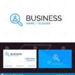 Browse, Find, Networking, People, Search Blue Business Logo within Networking Card Template