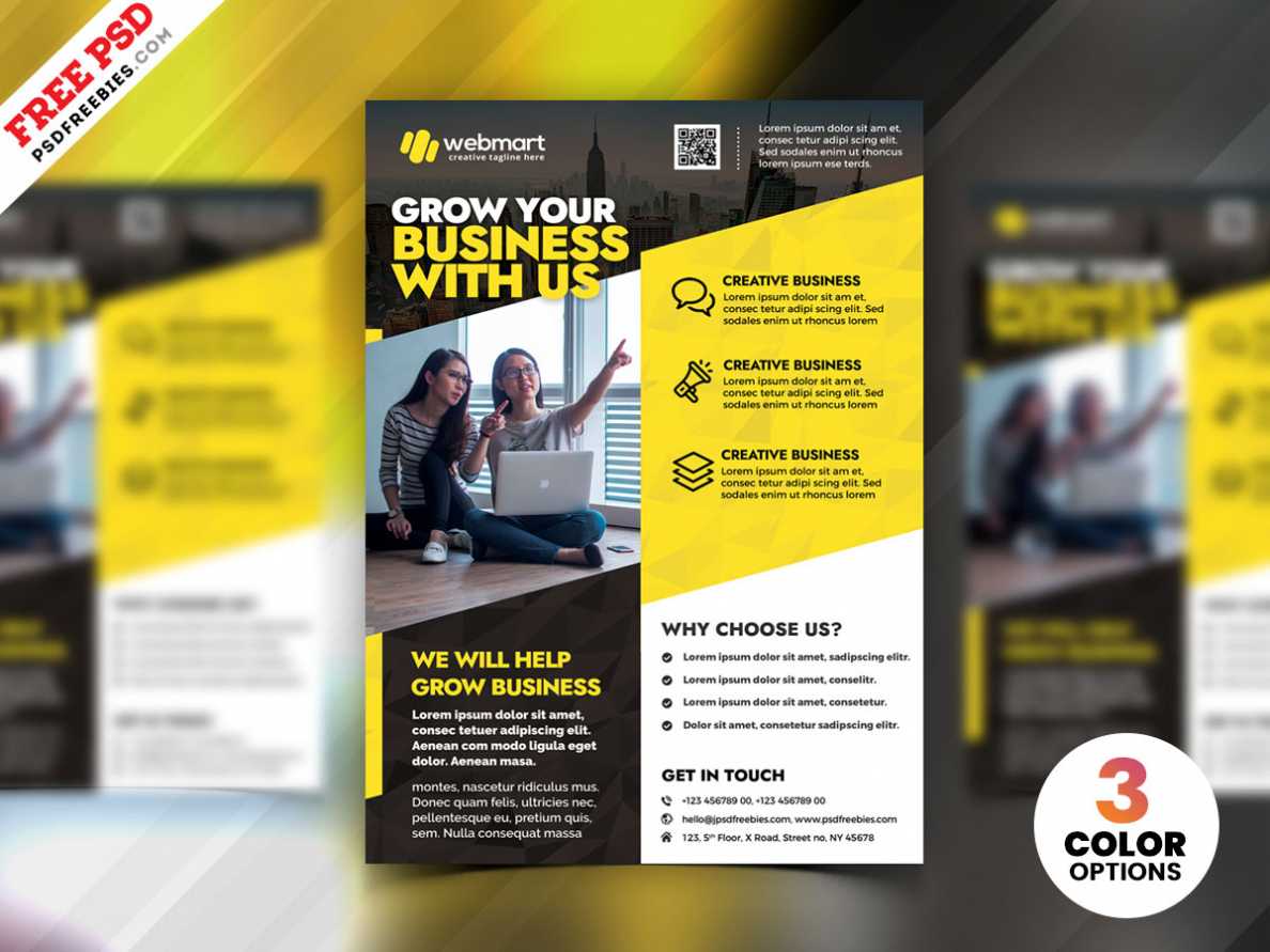 Business Advertising Flyer Design Templates Psd inside Flyer Templates For Small Business