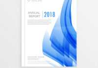 Business Annual Report Cover Page Template In A4 Vector Image with regard to Cover Page For Annual Report Template