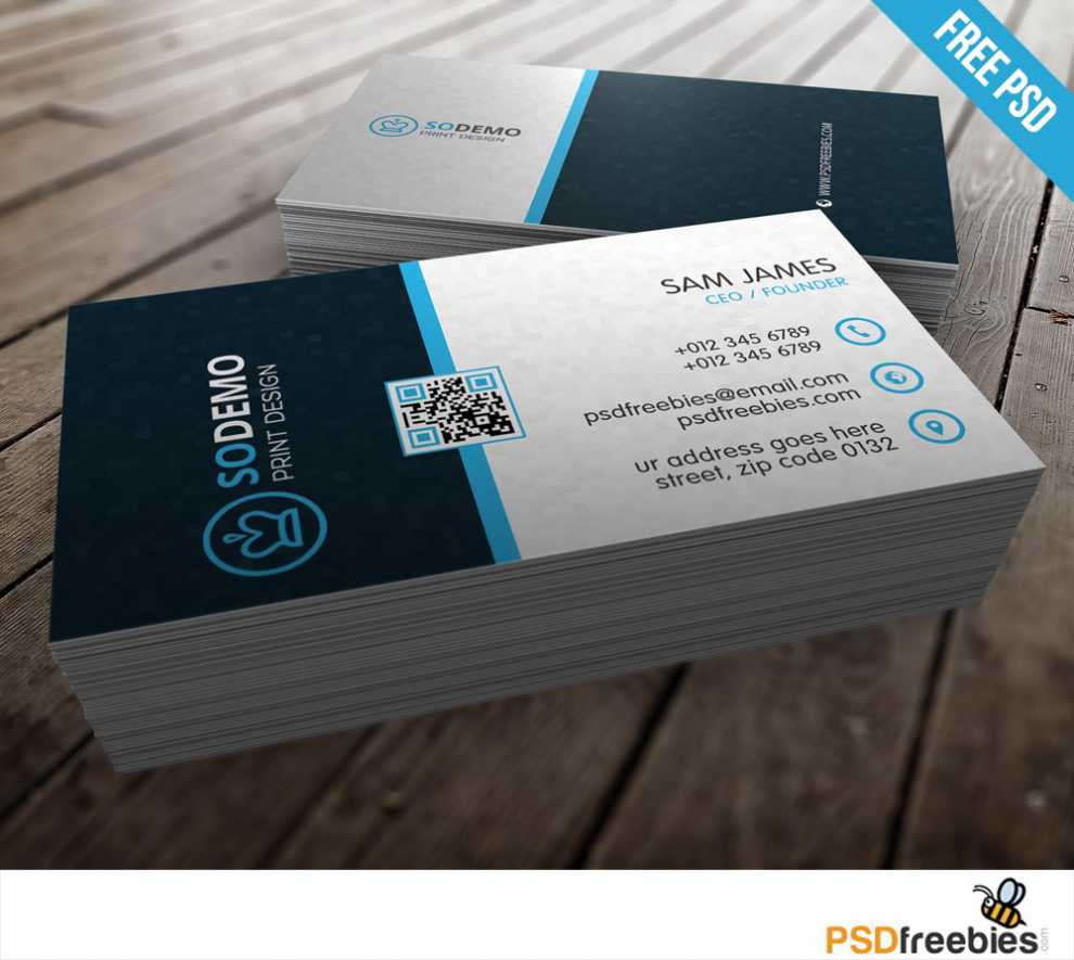 Business Card Template Qr Code Images - Card Design And Card for Kinkos Business Card Template