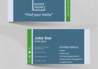 Business Card Template Real Estate Agency Design Vector Image inside Real Estate Agent Business Card Template