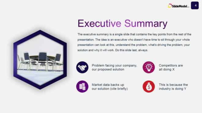 Business Case Studies Executive Summary Slide Design in Business Case Presentation Template Ppt