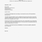 Business Reference Letter Examples regarding Business Reference Template Word