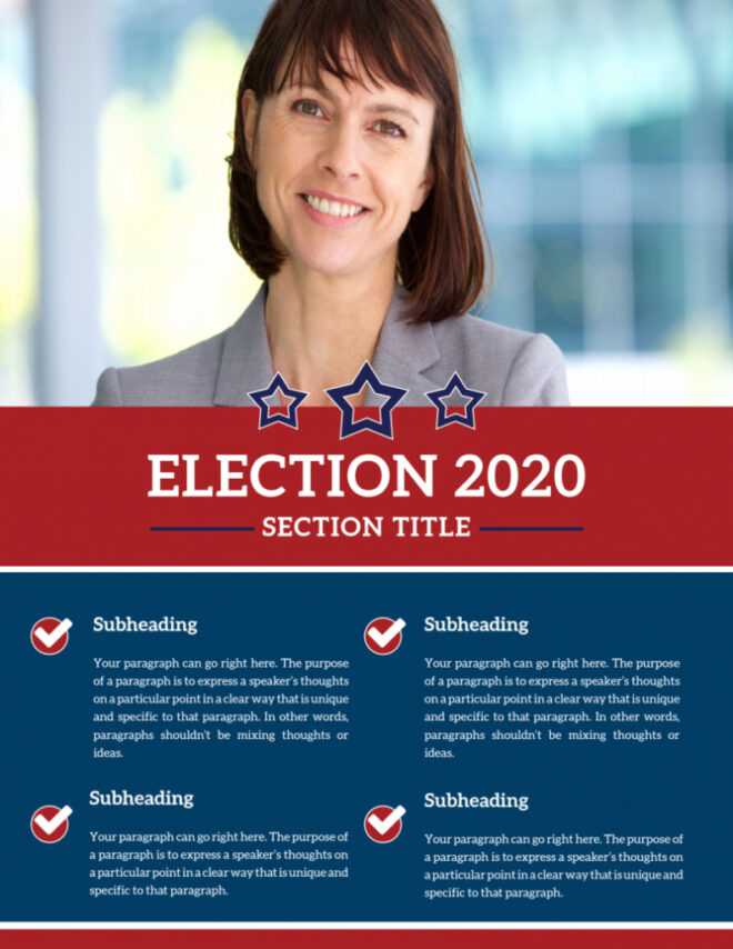 Campaign Informational Flyer Template | Mycreativeshop throughout Election Templates Flyers
