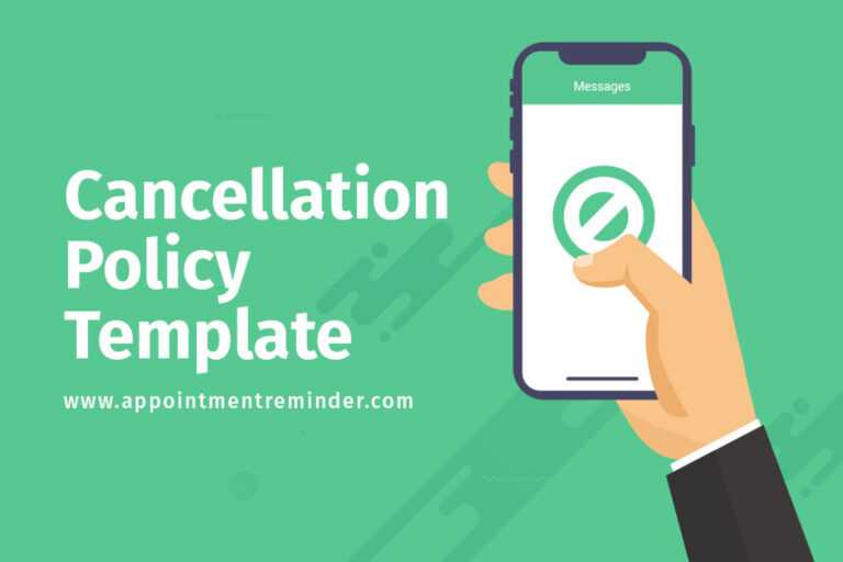 Salon Cancellation Policy Template