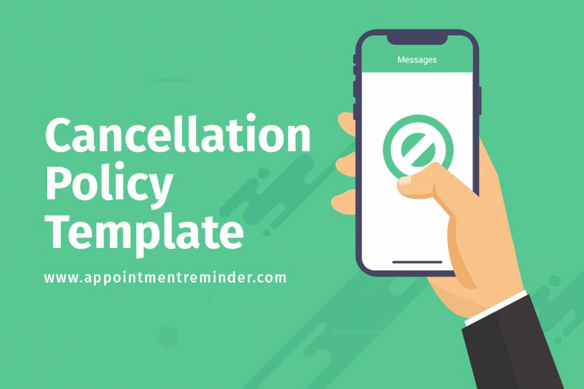 Booking Cancellation Policy Template