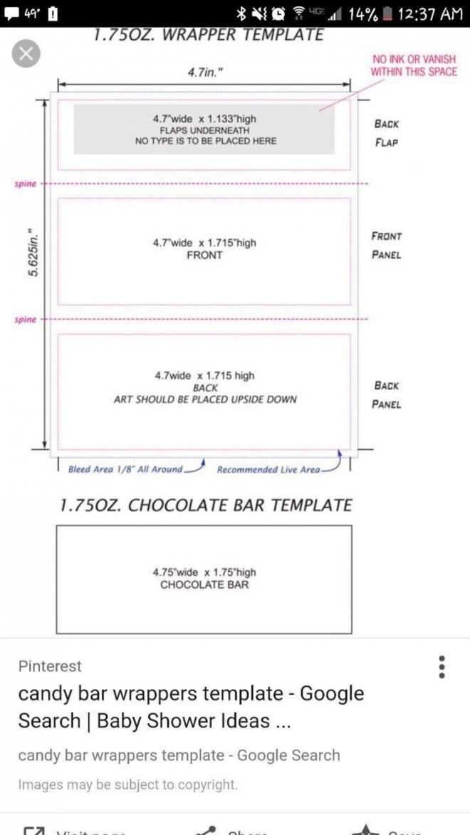Candy Bar Wrapper Template ~ Addictionary pertaining to Candy Bar Wrapper Template Microsoft Word