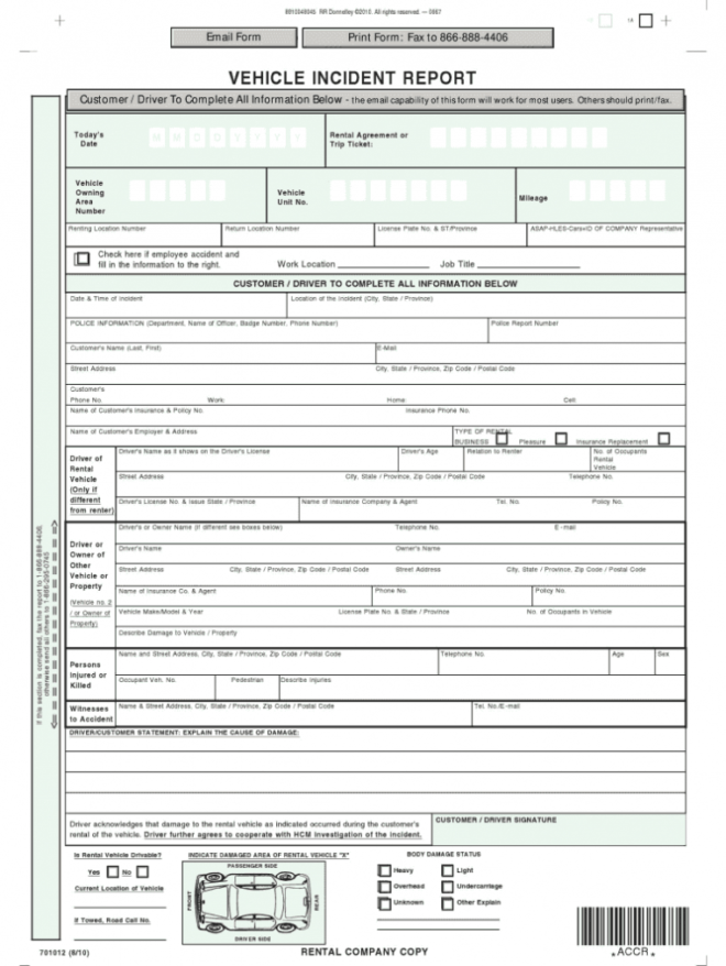 Car Accident Report - Fill Out And Sign Printable Pdf Template | Signnow within Vehicle Accident Report Form Template