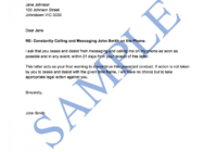 Cease And Desist Letter (General) - Free Template | Sample in Cease And Desist Letter Template Australia
