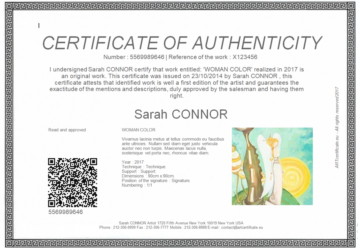 Certificate Of Authenticity: Templates, Design Tips, Fake regarding Letter Of Authenticity Template