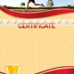 Certificate Template «Running» - Dimaker - Templates regarding Running Certificates Templates Free