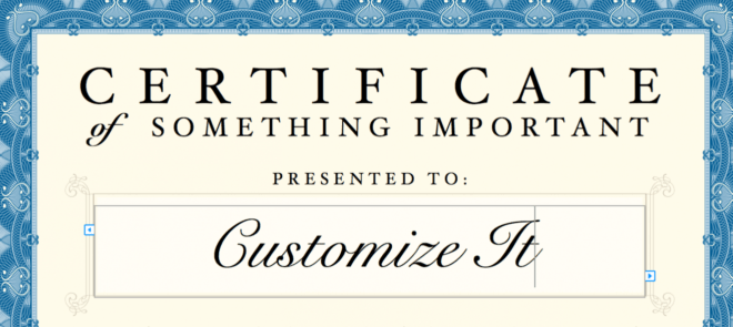 Certificate Template with Certificate Template For Pages