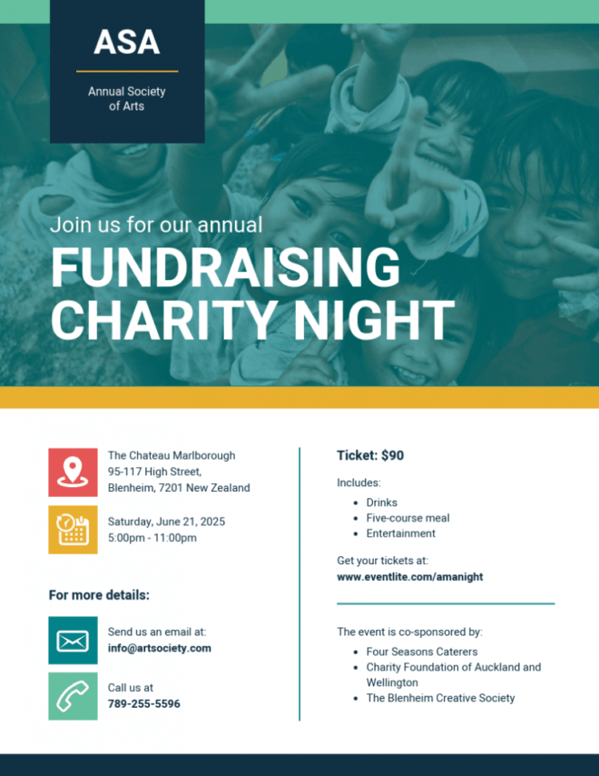 Charity Fundraiser Event Flyer Template throughout Fundraising Flyer Template