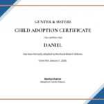 Child Adoption Certificate Template - Word (Doc) | Psd within Child Adoption Certificate Template