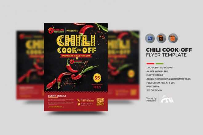 Chili Cook Off Flyer Template pertaining to Chili Cook Off Flyer Template