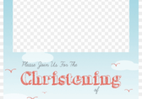 Christening Png Free - Baptism Invitation Template Png with Blank Christening Invitation Templates