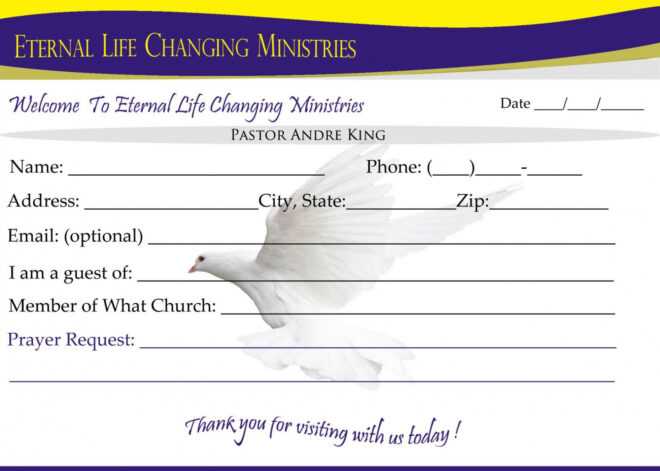 Church Visitor Card Template Word ~ Addictionary within Church Visitor Card Template Word