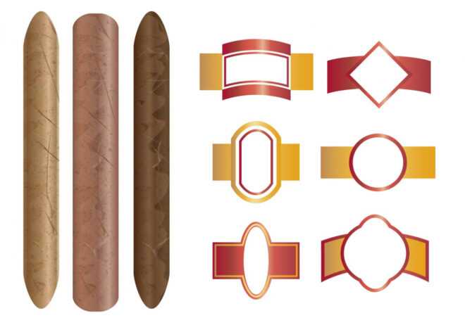 Cigar And The Labels Template - Download Free Vectors for Cigar Label Template