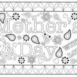 Colouring Mothers Day Card Free Printable Template regarding Mothers Day Card Templates