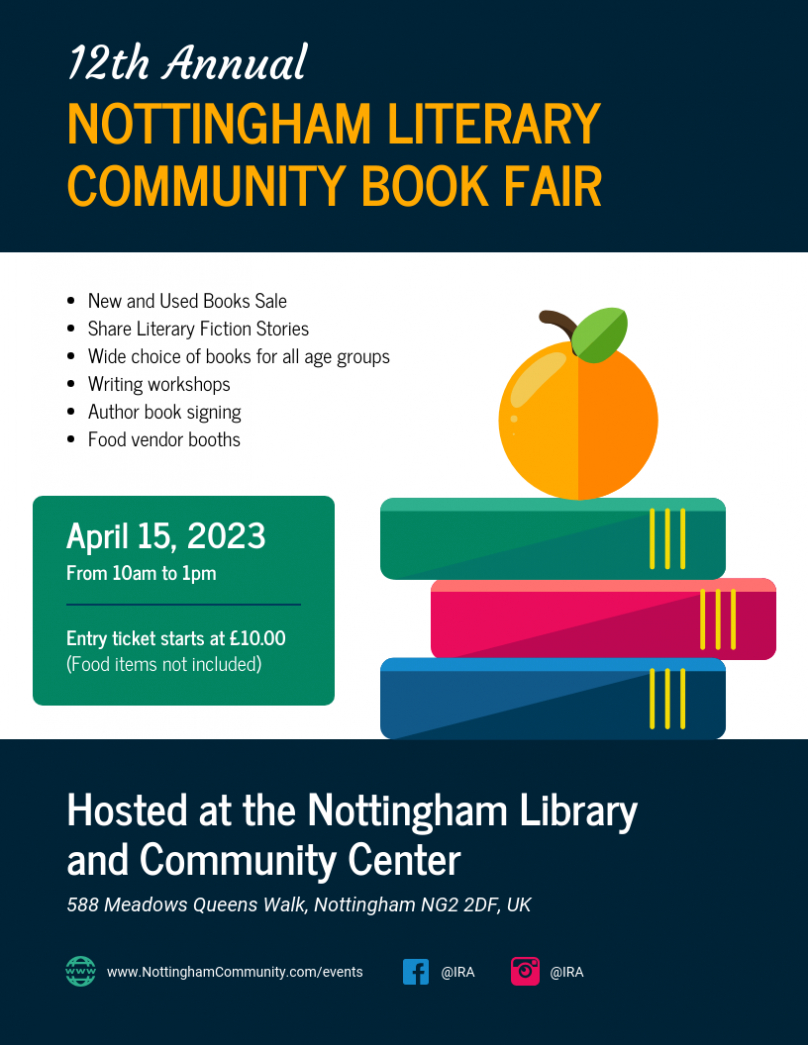 Community Book Fair Event Flyer Template throughout Community Event Flyer Template