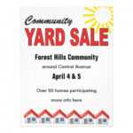Community Yard Sale Flyer Templates Free Free Image with regard to Free Yard Sale Flyer Template