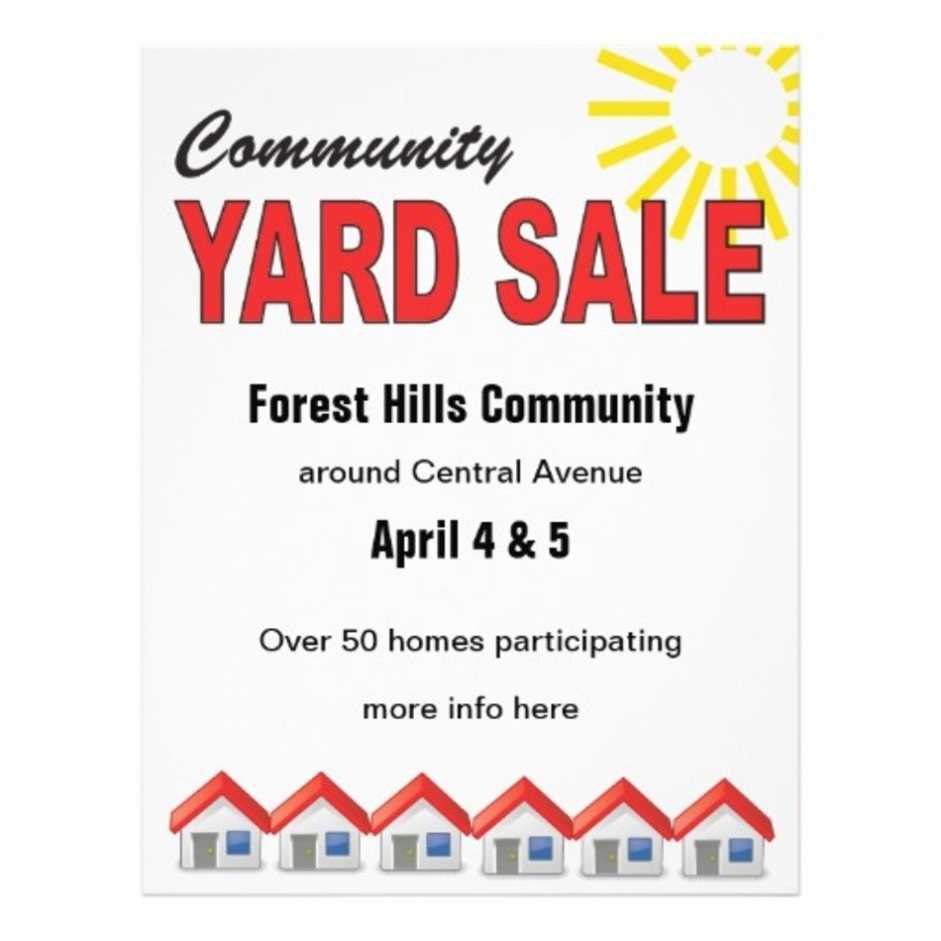 Community Yard Sale Flyer Templates Free Free Image with regard to Free Yard Sale Flyer Template