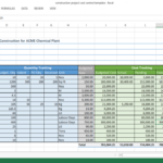 Construction Project Cost Control Excel Template Workpack pertaining to Job Cost Report Template Excel
