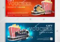 Contoh Soal Jurnal Penyesuaian: Movie Gift Card Template inside Movie Gift Certificate Template