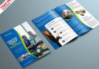 Corporate Bifold Brochure Psd Template | Psdfreebies intended for Two Fold Brochure Template Psd