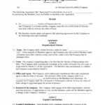 Corporation Operating Agreement Template ~ Addictionary pertaining to Corporation Operating Agreement Template