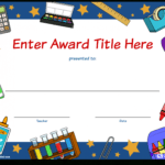 Create Student Awards | Printable Award Certificates pertaining to Classroom Certificates Templates