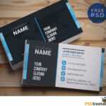 Creative And Clean Business Card Template Psd | Psdfreebies in Template Name Card Psd