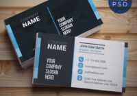 Creative And Clean Business Card Template Psd | Psdfreebies in Visiting Card Templates For Photoshop