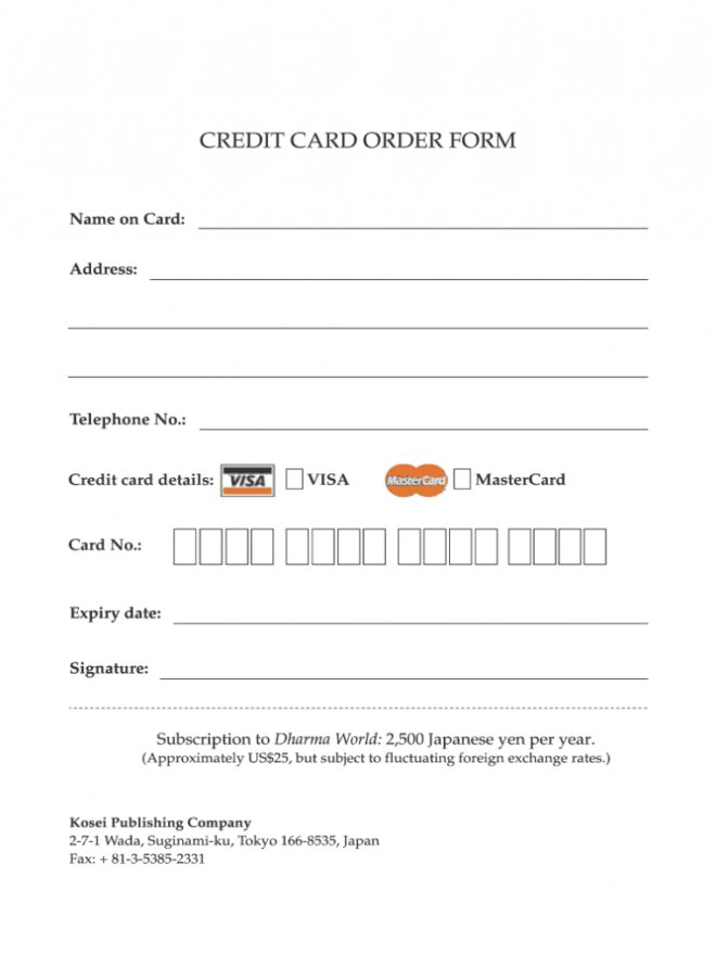 Credit Card Order Form - Fill Out And Sign Printable Pdf Template | Signnow with Order Form With Credit Card Template