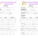 Daycare Infant Daily Report Template - Professional Plan for Daycare Infant Daily Report Template
