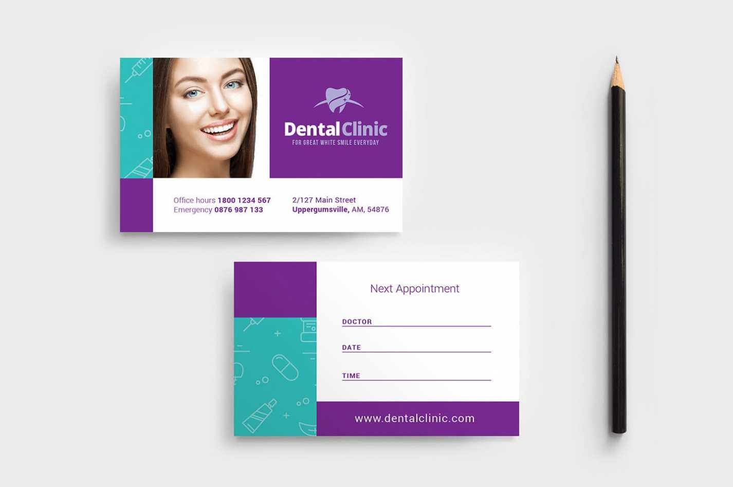 Dentist Appointment Card Template