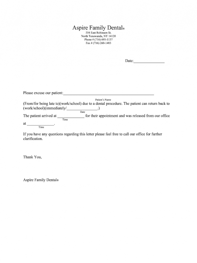 dentist note template Great Professional Template Design