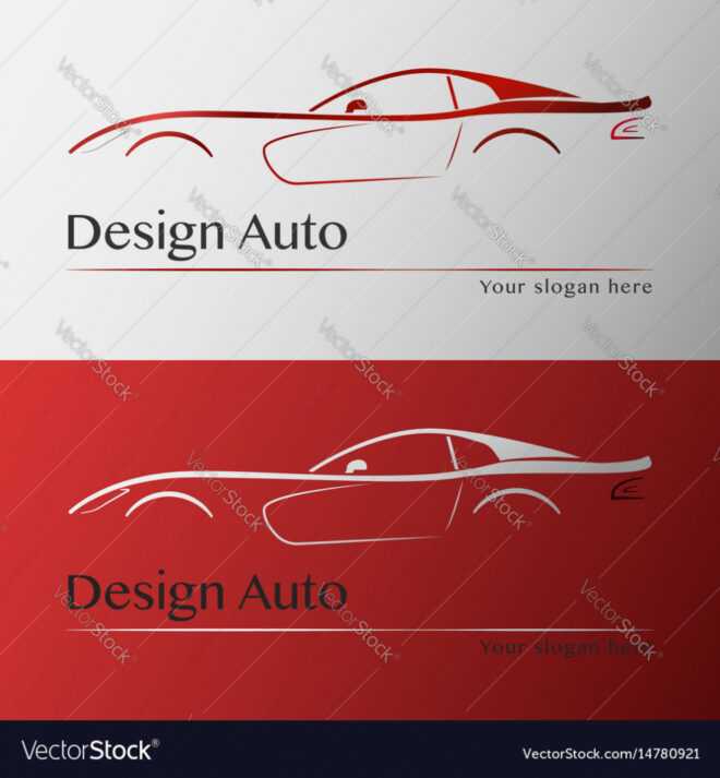Design Car With Business Card Template Royalty Free Vector regarding Automotive Business Card Templates