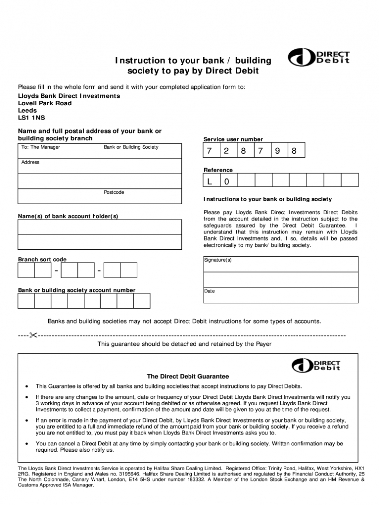 Direct Debit Mandate Form - Fill Out And Sign Printable Pdf Template |  Signnow intended for Direct Debit Agreement Template