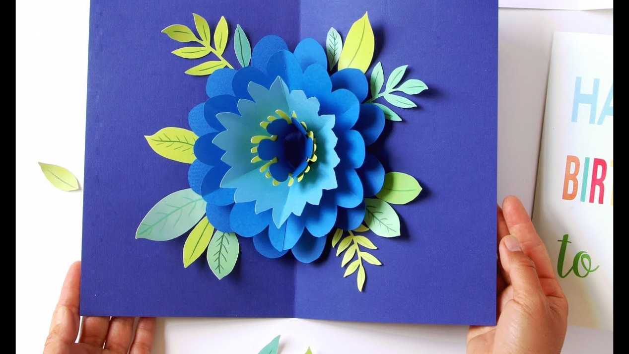 Diy Happy Mother'S Day Card Pop Up Flower (Free Templates!) with Diy Pop Up Cards Templates
