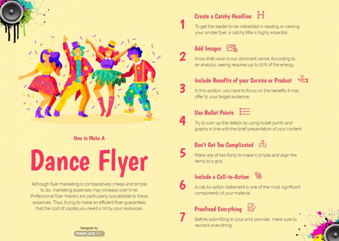 Download 22+ Dance Flyer Templates - Word (Doc) | Psd with Dance Flyer Template Word
