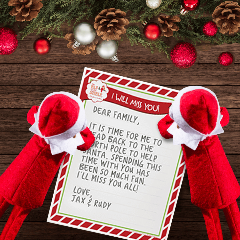 Elf On The Shelf Goodbye Letter Template