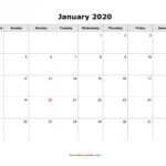 Download Blank Calendar 2020 (12 Pages, One Month Per Page regarding Blank One Month Calendar Template