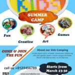 Download Free Kids Summer Camp Flyer Design Templates pertaining to Sports Camp Flyer Template