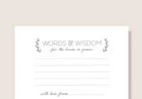 Download Your Free Wedding Advice Cards Printable | Lovilee regarding Marriage Advice Cards Templates