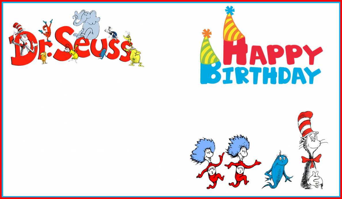 Dr Seuss Free Printable Invitation Templates | Invitations inside Dr Seuss Birthday Card Template