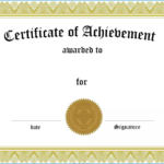 √ Free Printable Certificate Of Achievement Template in Word Certificate Of Achievement Template
